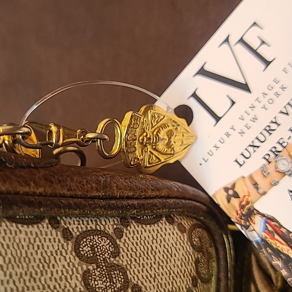 GUCCI ULTRA RARE VINTAGE LATE 1960’S GG COATED CANVAS CROSS BODY POUCH BAG - Picture 8 of 17